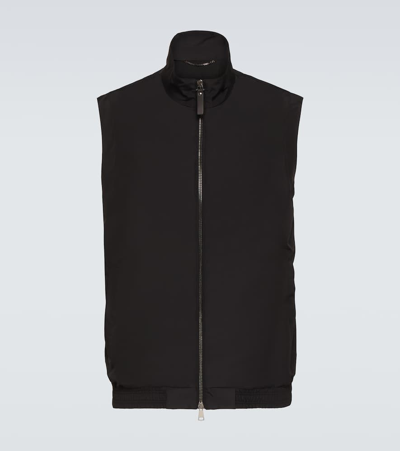Canali High-neck Vest In Black