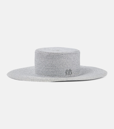 Ruslan Baginskiy Logo Boater Hat In Grey