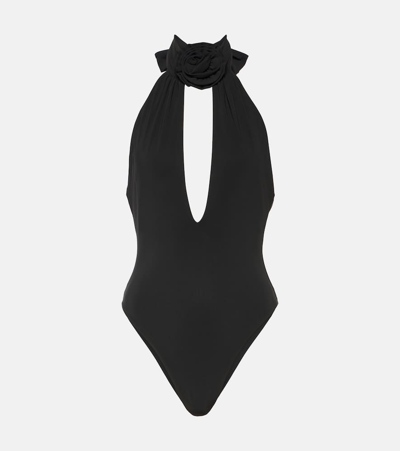 Magda Butrym Cutout Twisted Swimsuit In Black