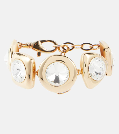 Area Crystal-embellished Bracelet In Gold