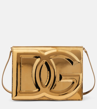 Dolce & Gabbana Small Dg Logo Bag Crossbody Bag In Light_gold