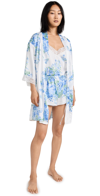 FLORA NIKROOZ SABRINA 3 PIECE PAJAMA SET IVORY