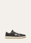 Prada Downtown Nappa Leather Sneakers In Nero