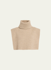 The Row Emmit Turtleneck Scarf Cashmere Collar In Taupe