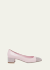 RENÉ CAOVILLA EMBELLISHED LEATHER BLOCK-HEEL PUMPS