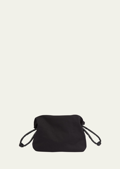 Kassl Pouch Canvas Clutch Bag In Black Oil Black 0