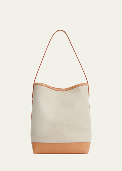 Mansur Gavriel Everyday Canvas Hobo Bag In Natural