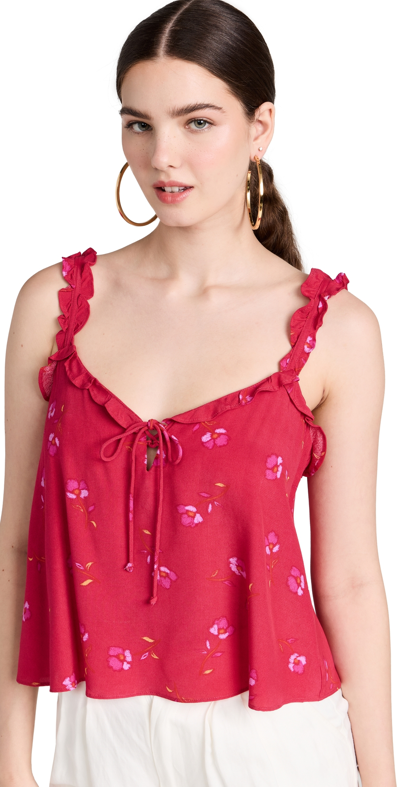 Z Supply Valeria Top French Kiss In Red
