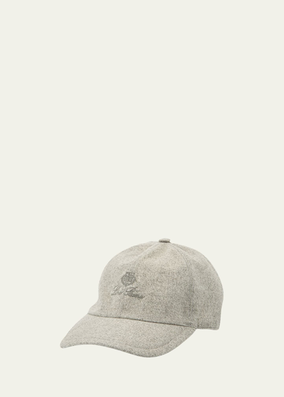 Loro Piana Storm System Cashmere Baseball Hat In Light Grey