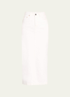 Wardrobe.nyc Denim Column Skirt In White
