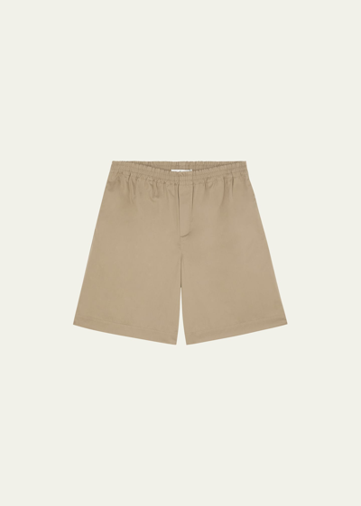Rohe Men Men's Elastic-waist Cotton Shorts In 095 - Toffee
