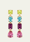 Oscar De La Renta Large Gallery Earrings In Multi