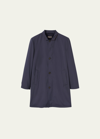 Loro Piana Men's Sebring Windmate Jacket In Wh52 Navy Ocean W