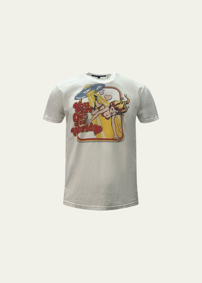 Cout De La Liberte Men's Freddie Out Of This World T-shirt In Whisp
