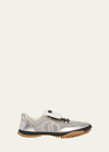 STELLA MCCARTNEY S-WAVE METALLIC NET TRAINER SNEAKERS