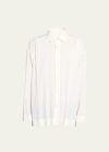 Issey Miyake White Edge Shirt In White