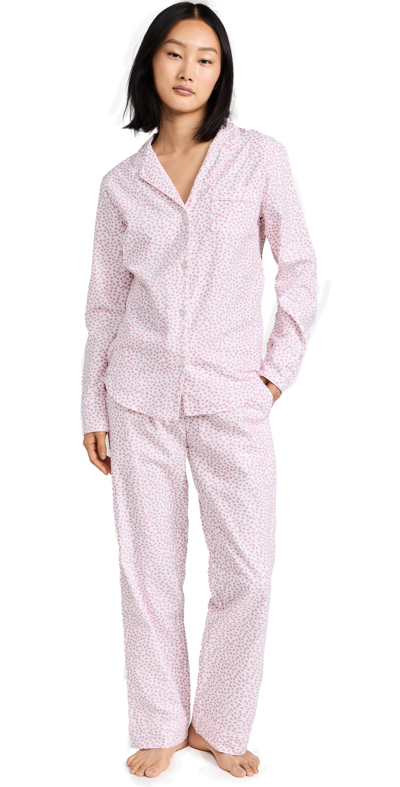 Petite Plume Women's Sweethearts Pajama Set White/red/pink