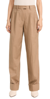 Rag & Bone Marianne Wool Stripe Pants Camel Stripe In Camel Stripe