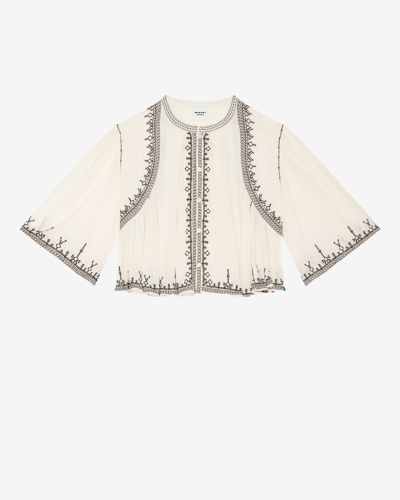 Isabel Marant Étoile Perkins Top In Ecru