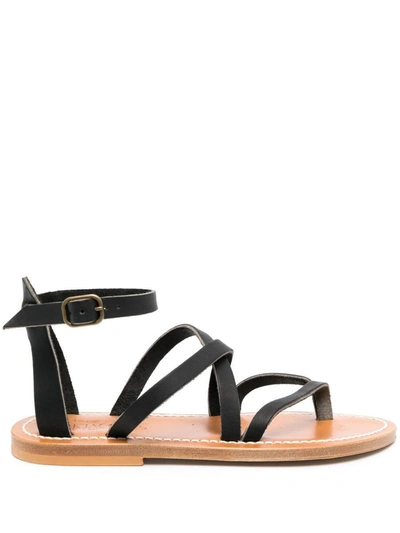 K.jacques Epicure Suede Sandals In Negro