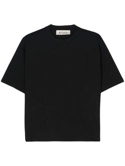 Rohe Short Sleeve T-shirt In Noir
