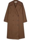 Rohe Róhe Double-layer Trench Coat In Brown