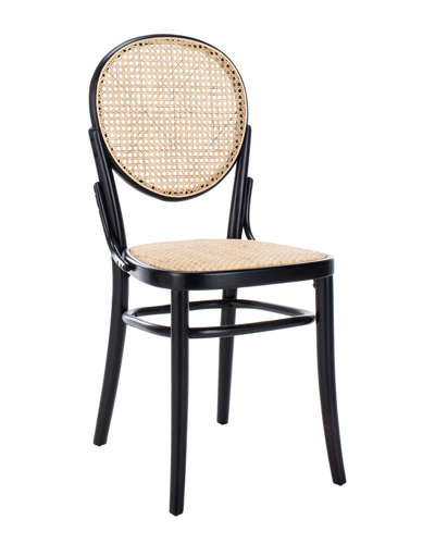 Safavieh Set Of 2 Sonia Cane Dining Chairs In Black