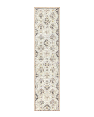 Town & Country Everyday Everwashª Recycled Medallion Area Rug With Non-slip  Backing In Beige
