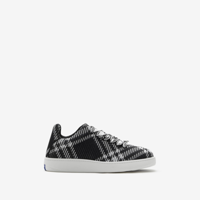 BURBERRY BURBERRY CHECK KNIT BOX SNEAKERS
