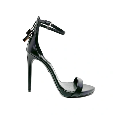 Dsquared2 Leather Sandals In Black