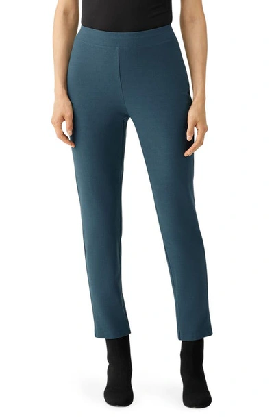Eileen Fisher Slim Fit Ankle Pants In Alpine