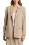 Nordstrom Boyfriend Blazer In Tan Cobblestone