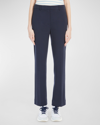 Weekend Max Mara Basco Cropped Straight-leg Pants In Navy