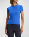 Theory Tiny Tee 2 Nebulous Organic Cotton Top In Wave