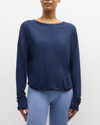 Ultracor Favorite Oversized Long-sleeve Top In Navy