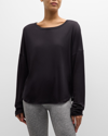 Ultracor Favorite Oversized Long-sleeve Top In Nero