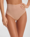 Commando Feather Light Control High Waist Thong In Nu2-beige