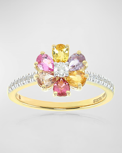 Stevie Wren 14k Gold Daisy Sunset Ombre Ring