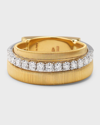 MARCO BICEGO 18K YELLOW GOLD MASAI RING WITH ONE STRAND OF DIAMONDS