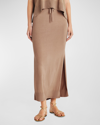 SPLENDID VERONICA DRAWSTRING MIDI SWEATER SKIRT