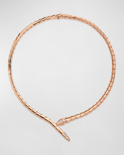 Bvlgari Serpenti Viper Rose Gold Necklace