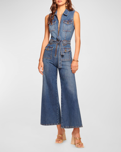 RAMY BROOK BELL DENIM JUMPSUIT