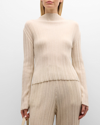LE17SEPTEMBRE PLEATED LONG-SLEEVE TOP