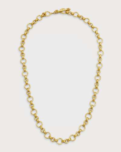 Elizabeth Locke 19k Yellow Gold 'bellariva' Necklace With Toggle, 21"l In 05 Yellow Gold