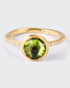 MARCO BICEGO JAIPUR COLOR STACKABLE RING WITH PERIDOT AND DIAMONDS