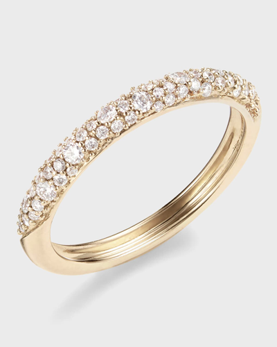 Lana 14k Gold Flawless Thin Diamond Curve Ring In Yellow Gold