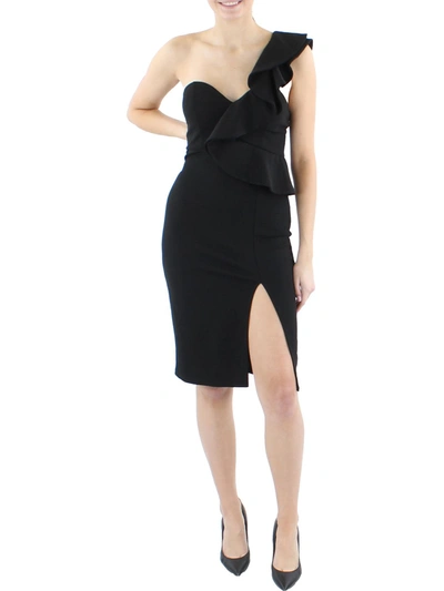 Bebe Womens Sweatheart Mini Cocktail And Party Dress In Black