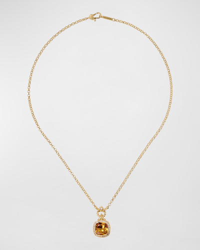 Konstantino Brown Diamond, Citrine And White Topaz Necklace, 18"l In 60 Multi-colored
