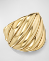 DAVID YURMAN SCULPTED CABLE RING IN 18K GOLD, 20MM