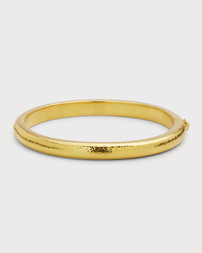 Elizabeth Locke 19k Domed Bangle Bracelet In 05 Yellow Gold